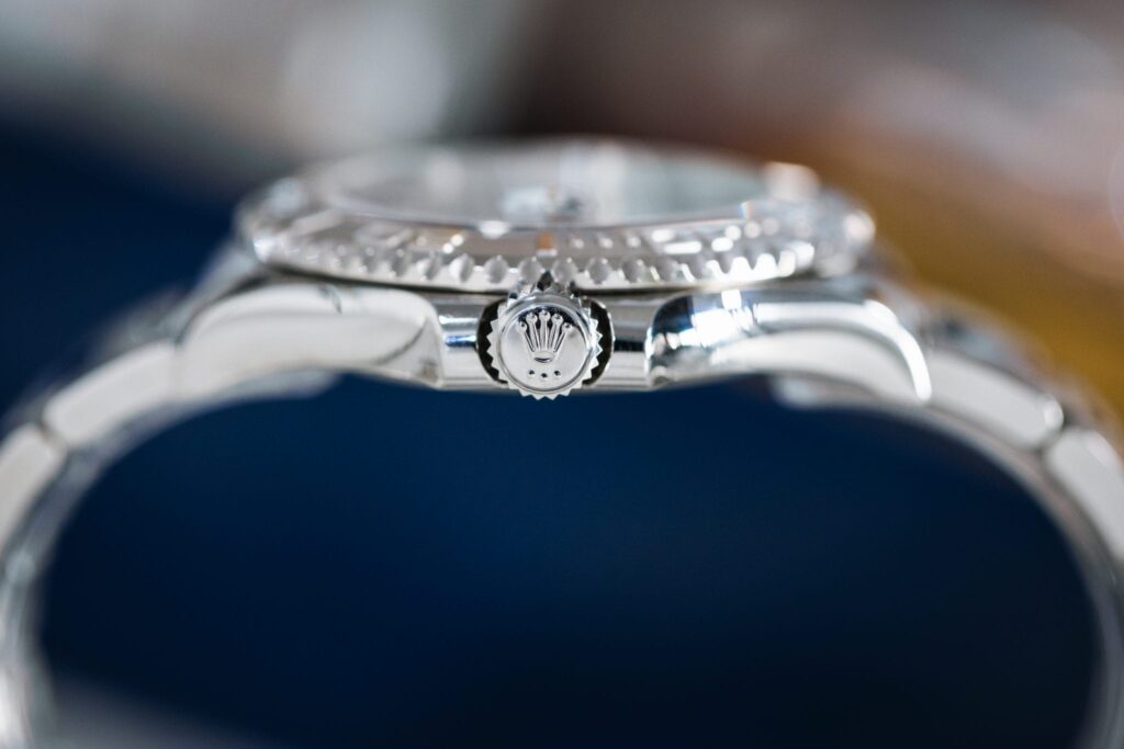 Rolex Yachmaster Crown view 