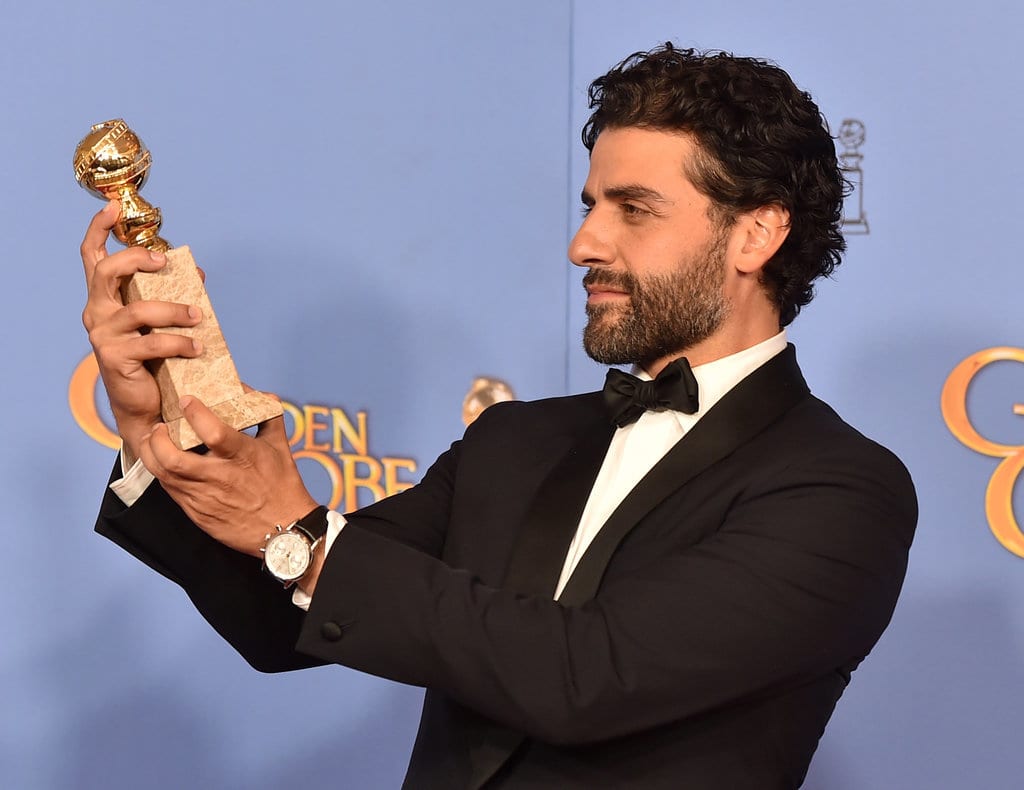 Oscar Isaac Golden Globes 2016 Wearing Tiffany Watch