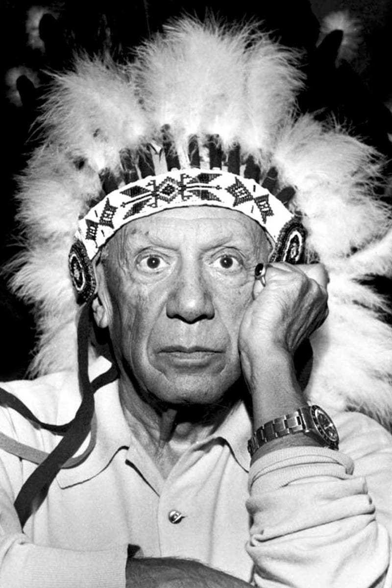 Pablo Picasso pictured in a Rolex GMT-Master watch