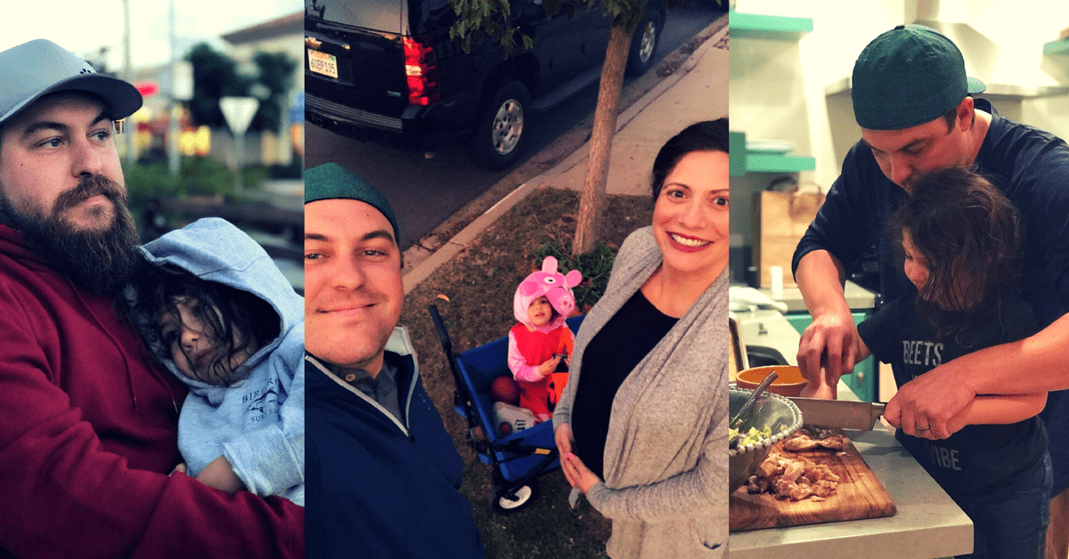 An collection of images of Peter Servold and his family. 