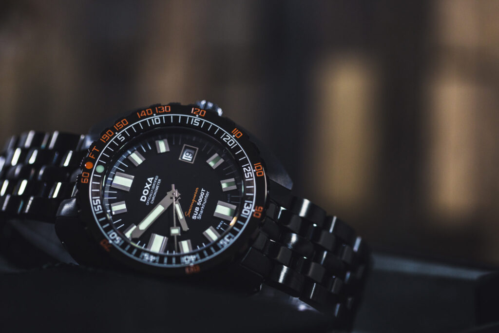 A DOXA Sharkhunter military