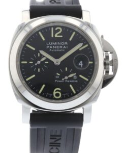 Bonus Season: An image of a Panerai Luminor with a black dial and rubber strap