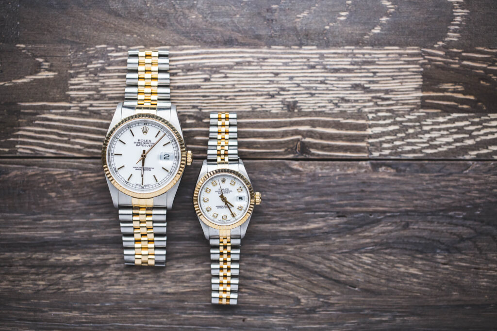 Two-Tone Rolex White Dial 