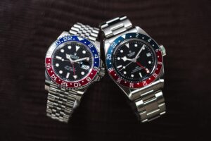 Rolex GMT Master II 126710 "Pepsi" and Tudor Black Bay Heritage 79830RB side by side
