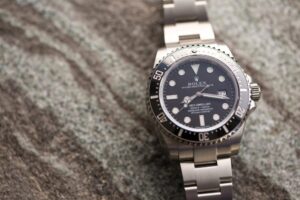 Rolex Sea-Dweller with stone background