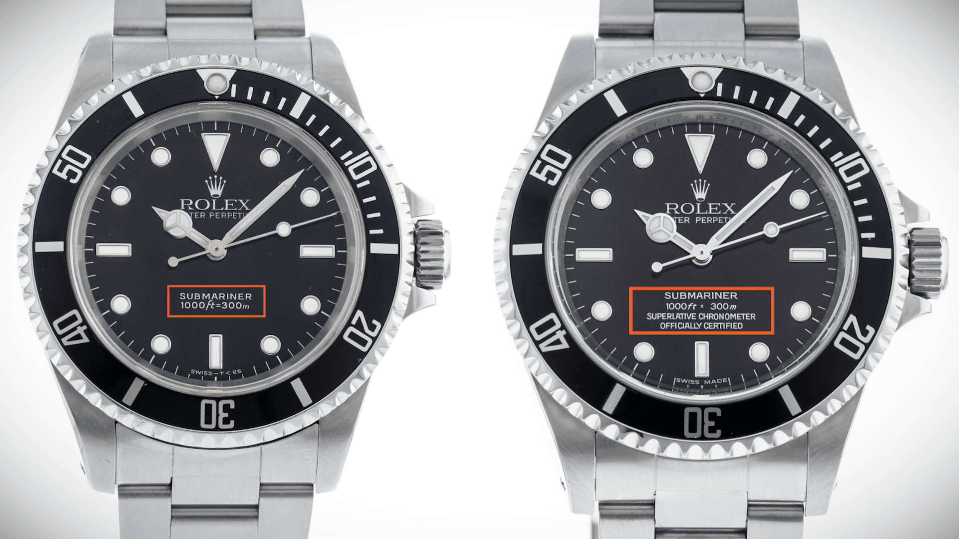 14060 vs. 14060M 2 Line vs. 4 line Submariner