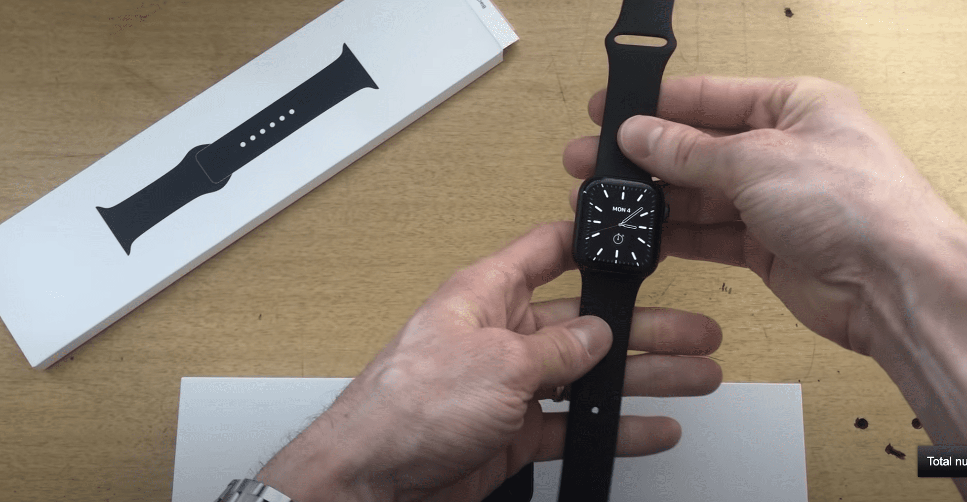 An Apple watch strap