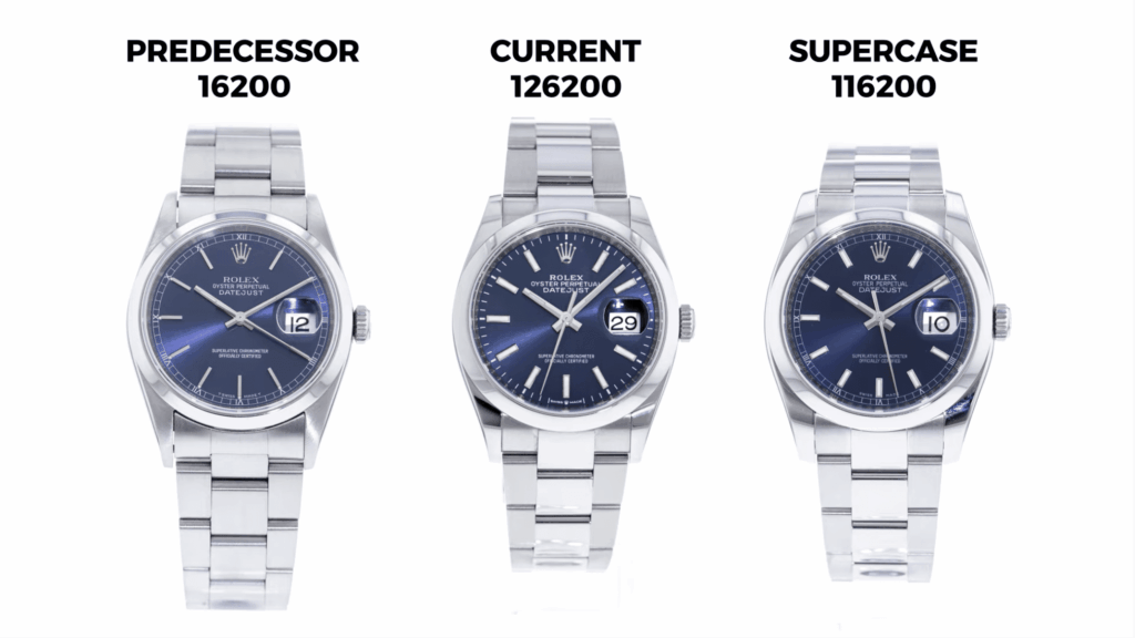 Rolex Supercase Comparison
